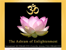 Tablet Screenshot of enlightenmentashram.com